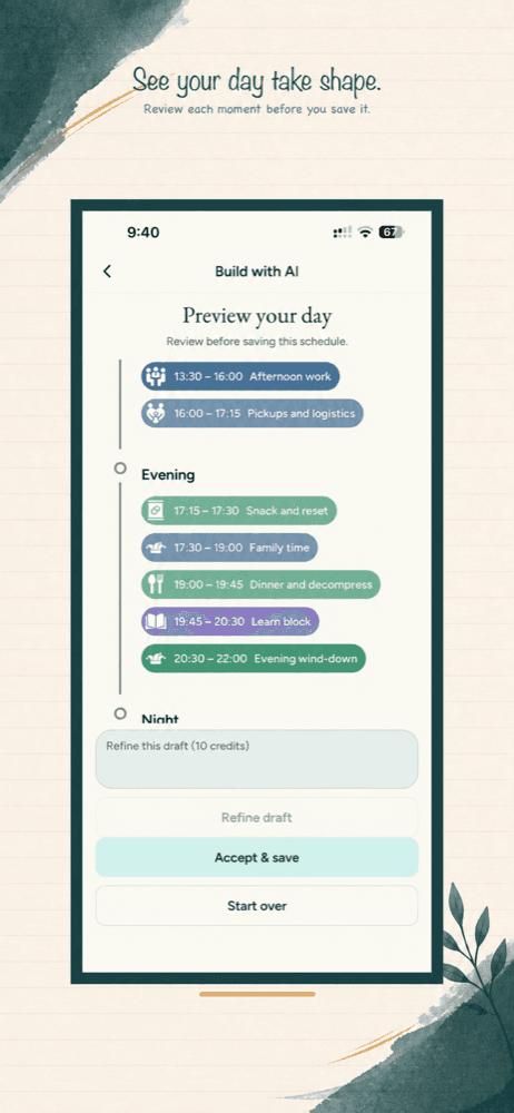 Previewing a Skedzu day before the week begins