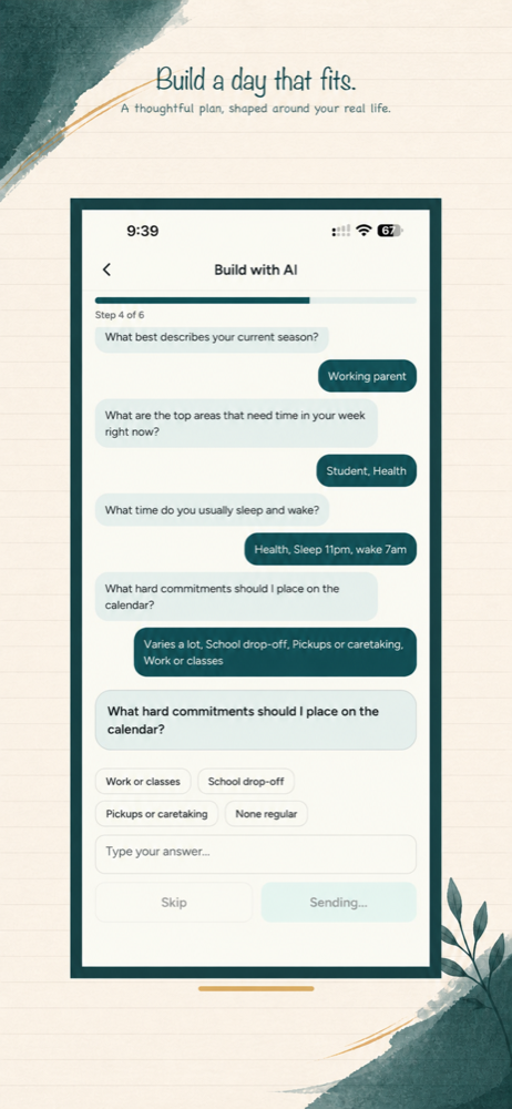 Build with AI questionnaire