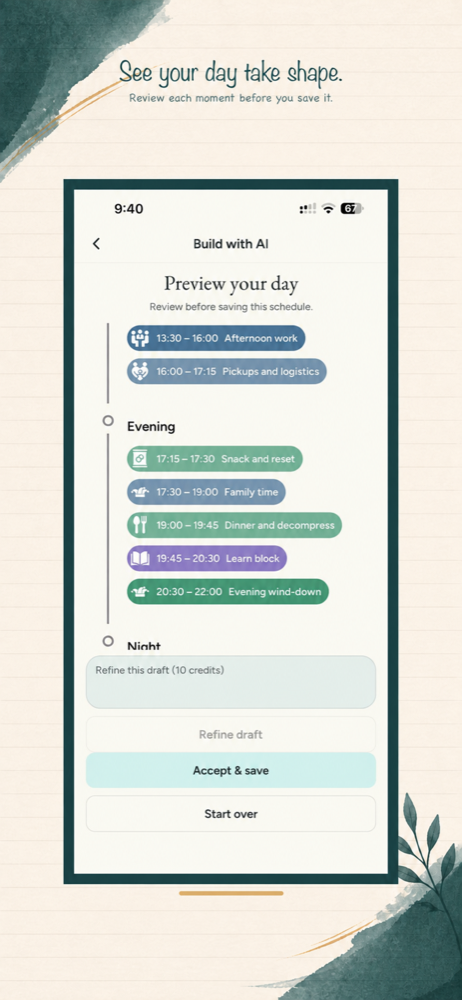 Preview your day